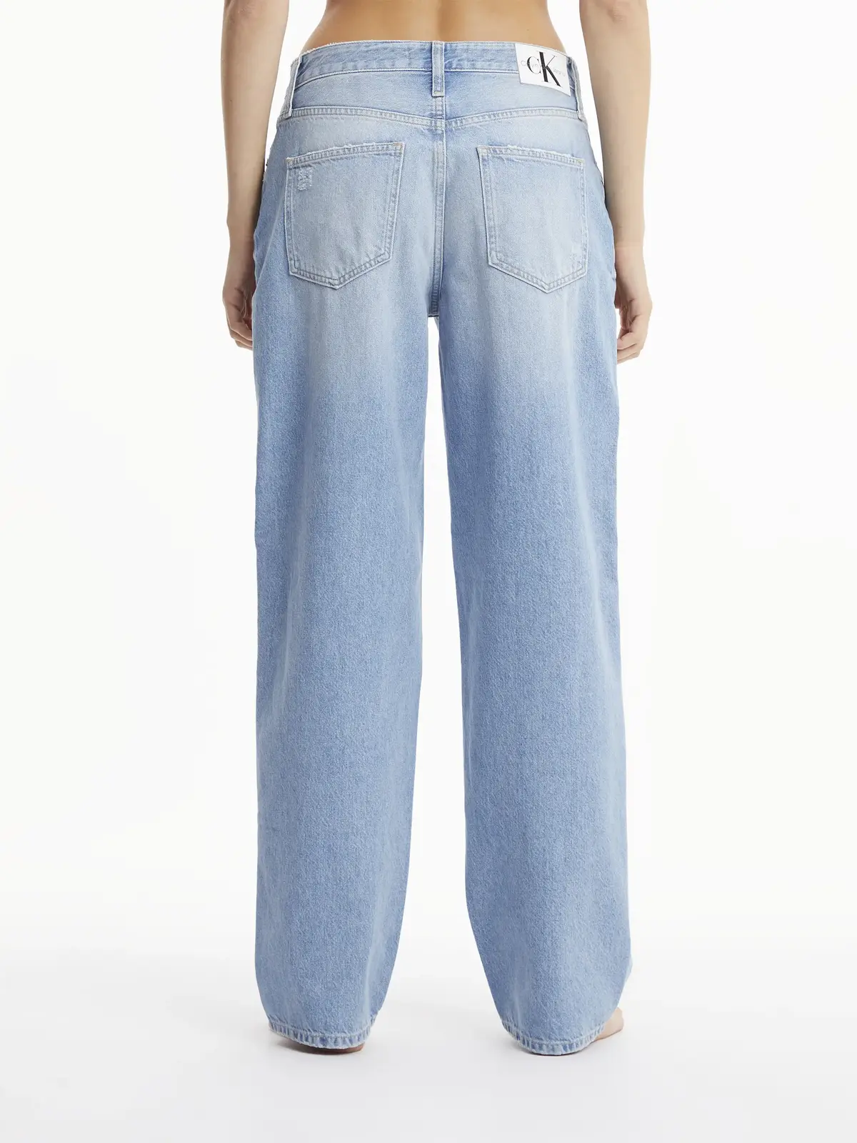 Calvin Klein 90S STRAIGHT Kadın Mavi Kot Pantolon