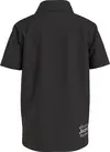 Calvin Klein INST. CUT OFF LOGO P Erkek Siyah Polo T-Shirt
