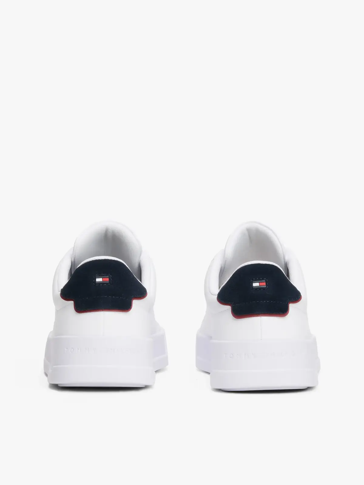 Tommy Hilfiger TH COURT LTH DETAIL, 0LD Beyaz Erkek Spor Ayakkabı & Sneaker