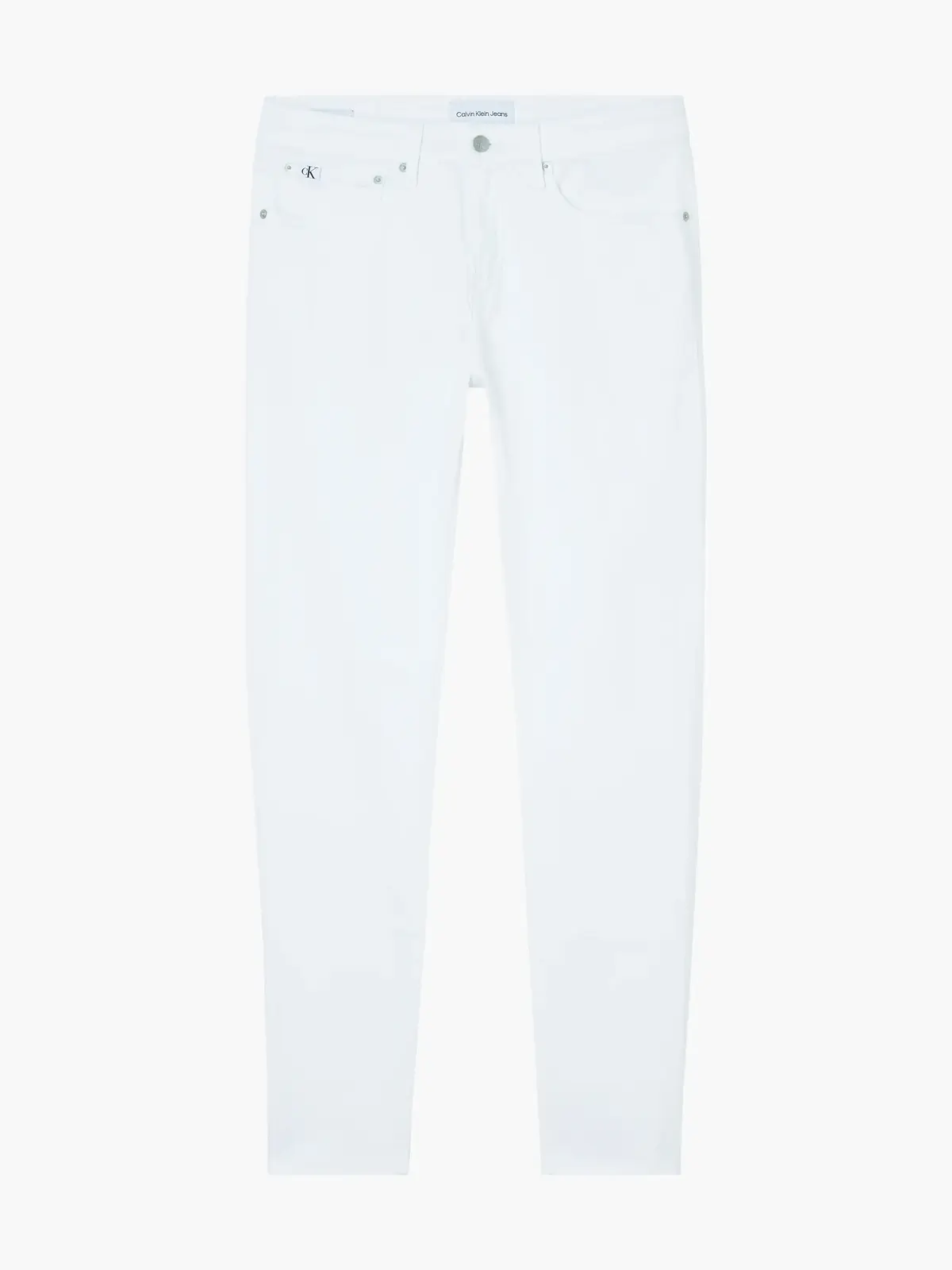 Calvin Klein SKINNY Erkek Beyaz Kot Pantolon