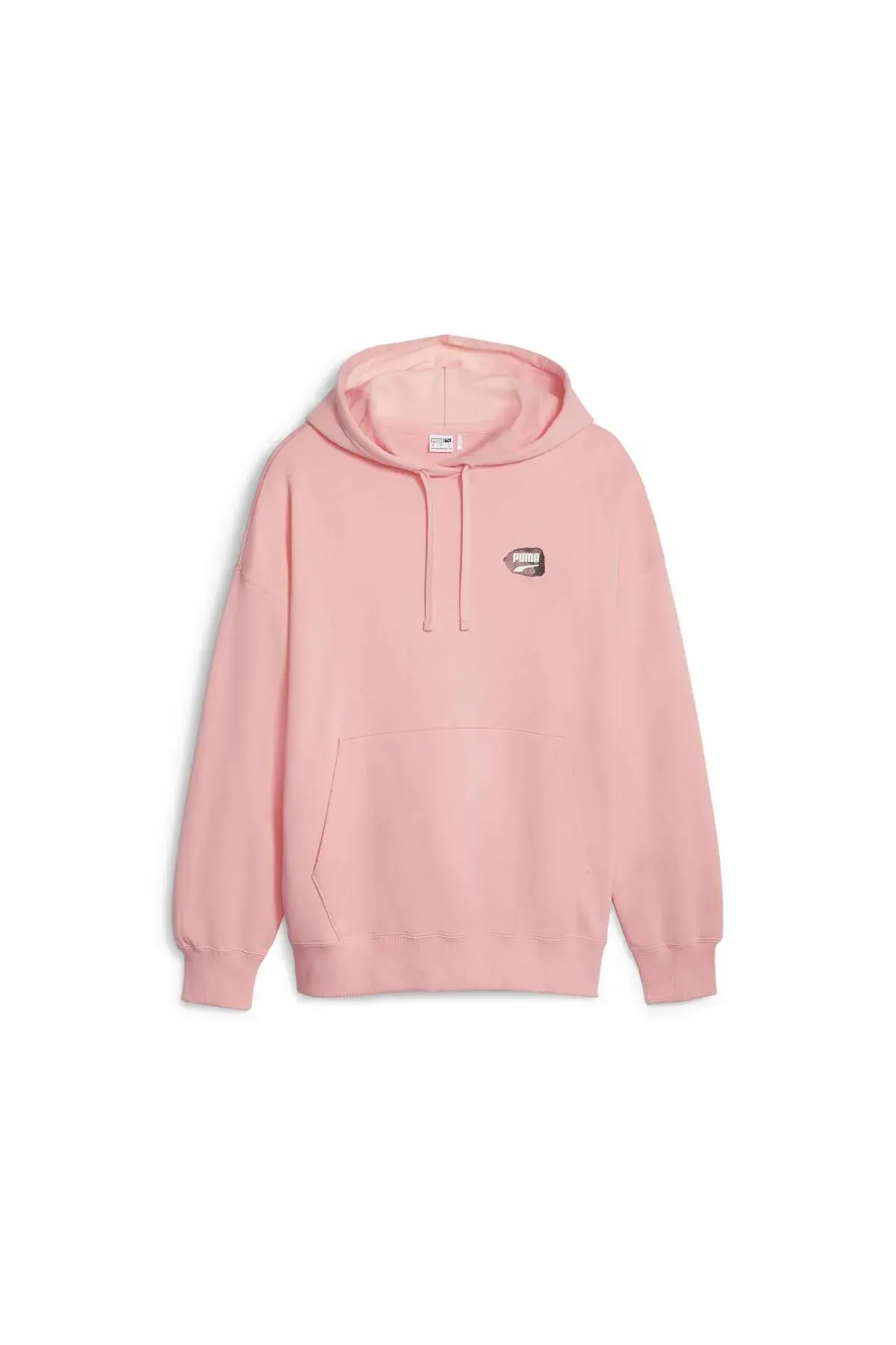 Puma DOWNTOWN Oversized Graphic Hoodie TR Bej Kadın Hoodie