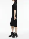Calvin Klein EXTRA FINE WOOL 1/2 Kadın Siyah Elbise