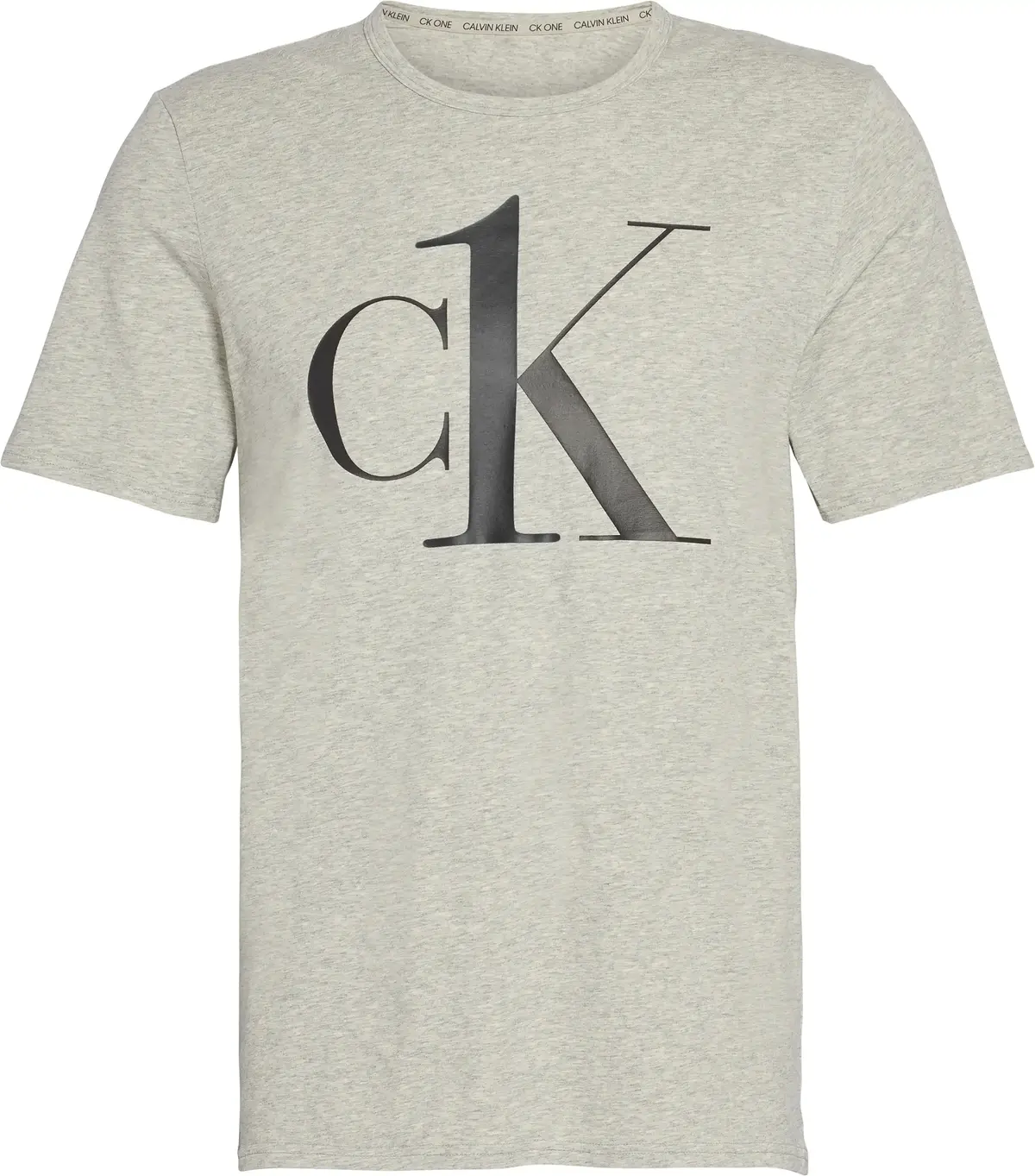 Calvin Klein S/S CREW NECK Erkek Gri T-Shirt