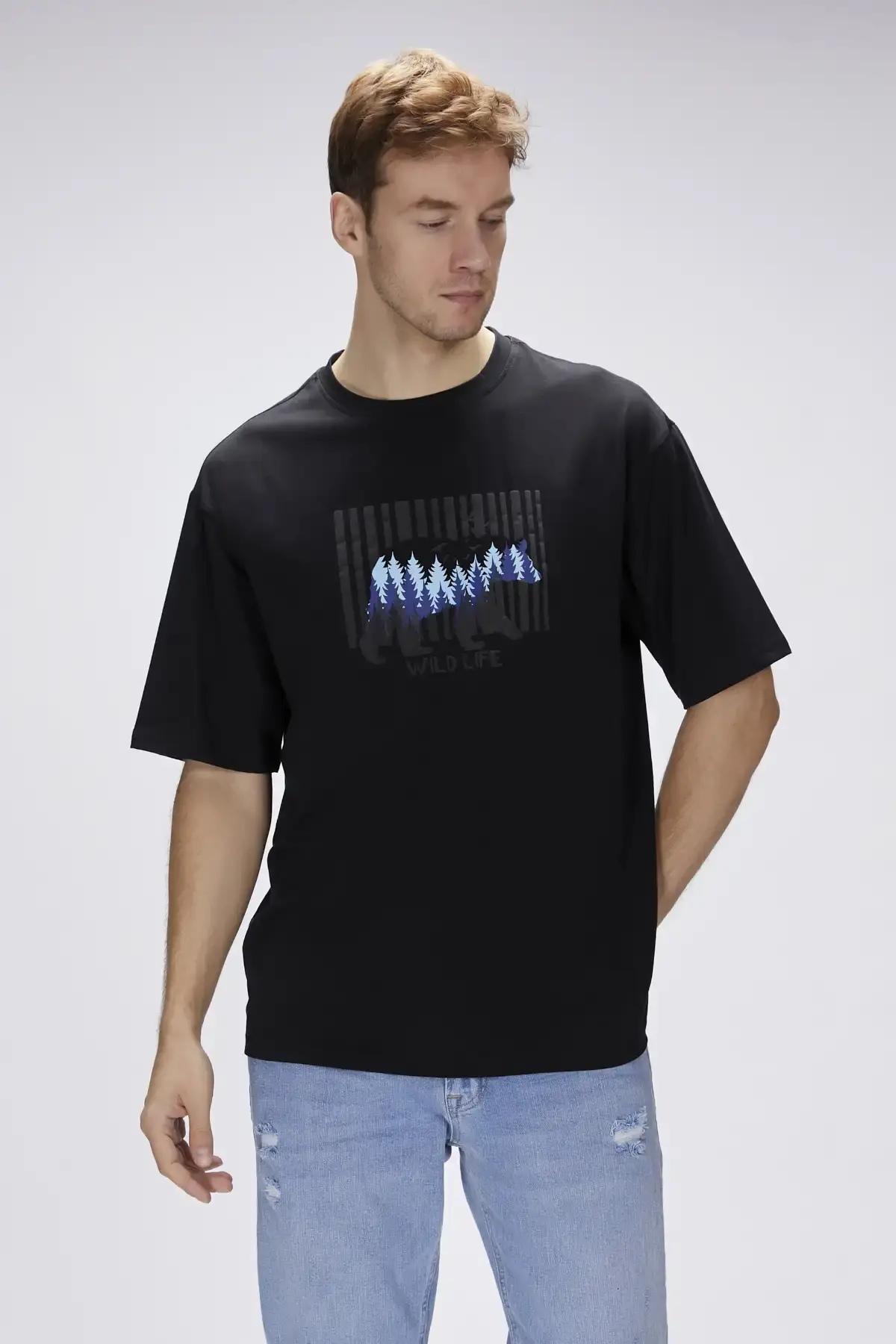 BAD BEAR REID T-SHIRT OS Erkek Siyah T-Shirt