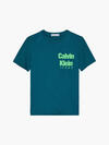 Calvin Klein MINI BLOWN-UP LOGO S Erkek Yeşil T-Shirt