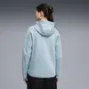 Puma EVOSTRIPE Full-Zip Hoodie DK Mavi Kadın Kapüşonlu Sweatshirt