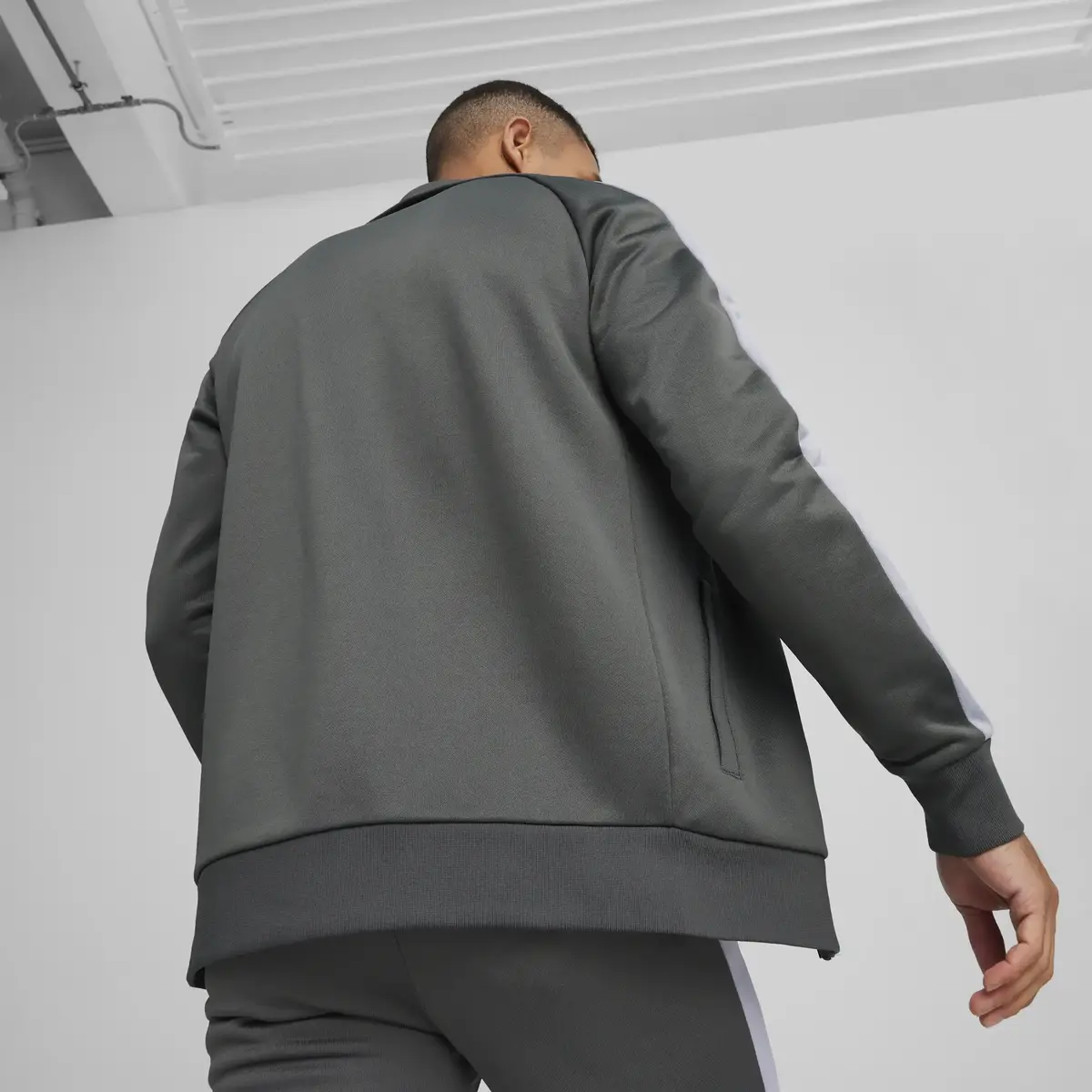 Puma T7 ICONIC Track Jacket (s) PT Gri Erkek Fermuarlı Ceket