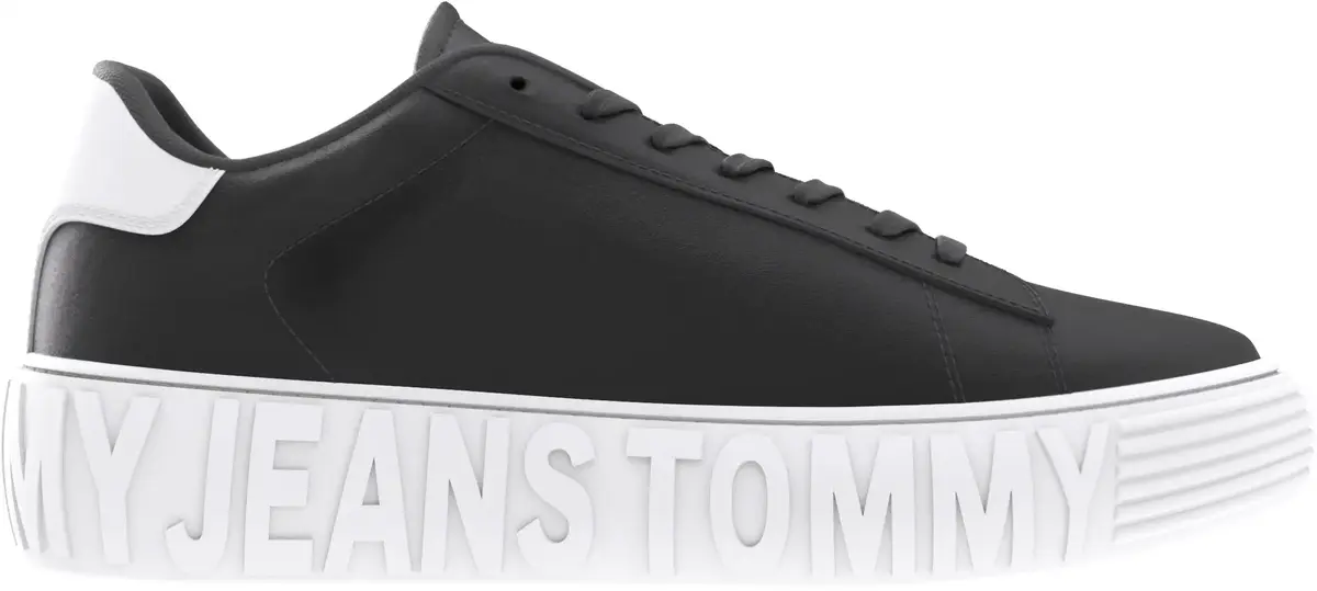 Tommy Hilfiger (NEW) TOMMY JEANS OU, BDS Siyah Erkek Spor Ayakkabı & Sneaker