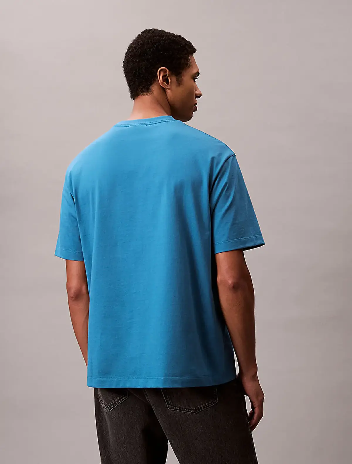 Calvin Klein SS 16S CALVIN KLEIN BAUHAUS GRAP Mavi Erkek Tişört