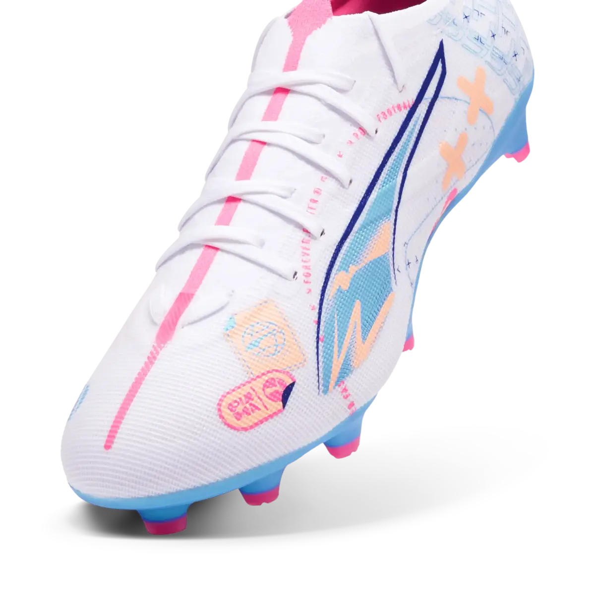 Puma ULTRA 5 MATCH VOL. UP FG/AG Beyaz Unisex Krampon