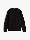 Tommy Hilfiger ESSENTIAL FLEECE CRE Erkek Siyah Sweatshirt