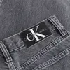 Calvin Klein HIGH RISE STRAIGHT Kadın Gri Kot Pantolon