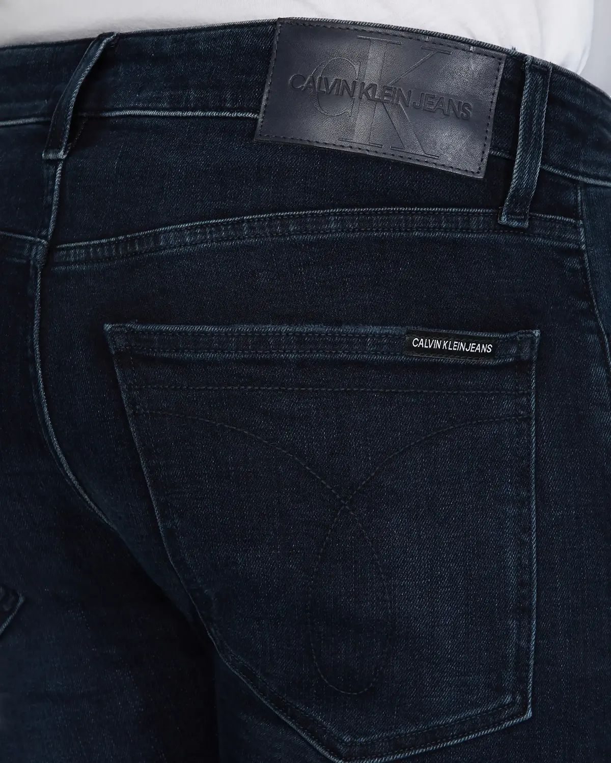 Calvin Klein CKJ 016 SKINNY Erkek mavi Kot Pantolon