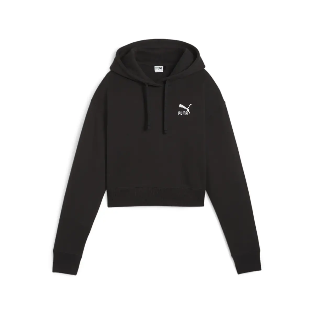 Puma BETTER CLASSICS Cropped Hoodie TR Siyah Kadın Sweatshirt