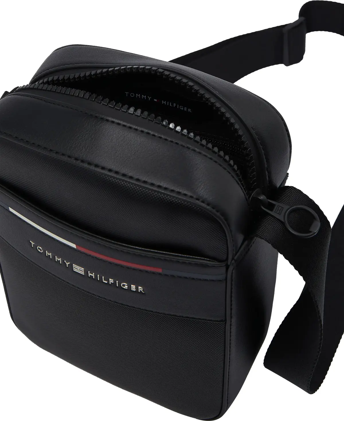 Tommy Hilfiger TH FOUNDATION MINI R, BDS Siyah Erkek Çanta & Cüzdan