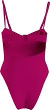Calvin Klein BALCONETTE ONE PIECE Kadın Pembe Mayo