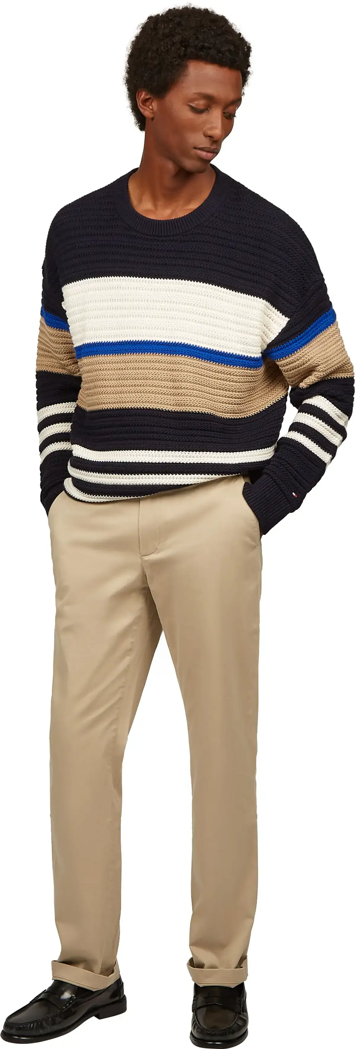 Tommy Hilfiger DENTON CHINO SATIN, AEG Bej Erkek Pantolon