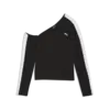 PUMA T7 Asymmetric Longsleeve Siyah Kadın T-Shirt