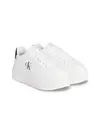 Calvin Klein BOLD FLATF LOW LACE, 01W Beyaz Kadın Spor Ayakkabı & Sneaker