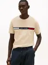 Tommy Hilfiger HILFIGER CHEST INSER, RBT Bej Erkek T-Shirt & Polo