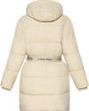 Calvin Klein BELTED MIDWEIGHT LONG PUFFER Kahverengi Kadın Mont Calvin Klein BELTED MIDWEIGHT LONG PUFFER Kahverengi Kadın Mont