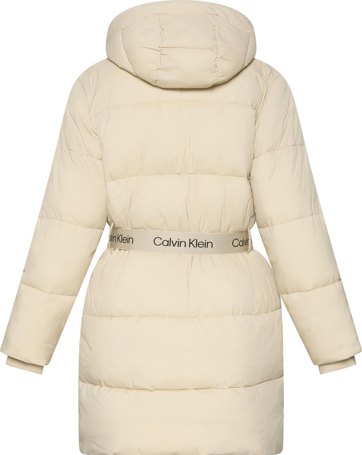Calvin Klein BELTED MIDWEIGHT LONG PUFFER Kahverengi Kadın Mont Calvin Klein BELTED MIDWEIGHT LONG PUFFER Kahverengi Kadın Mont