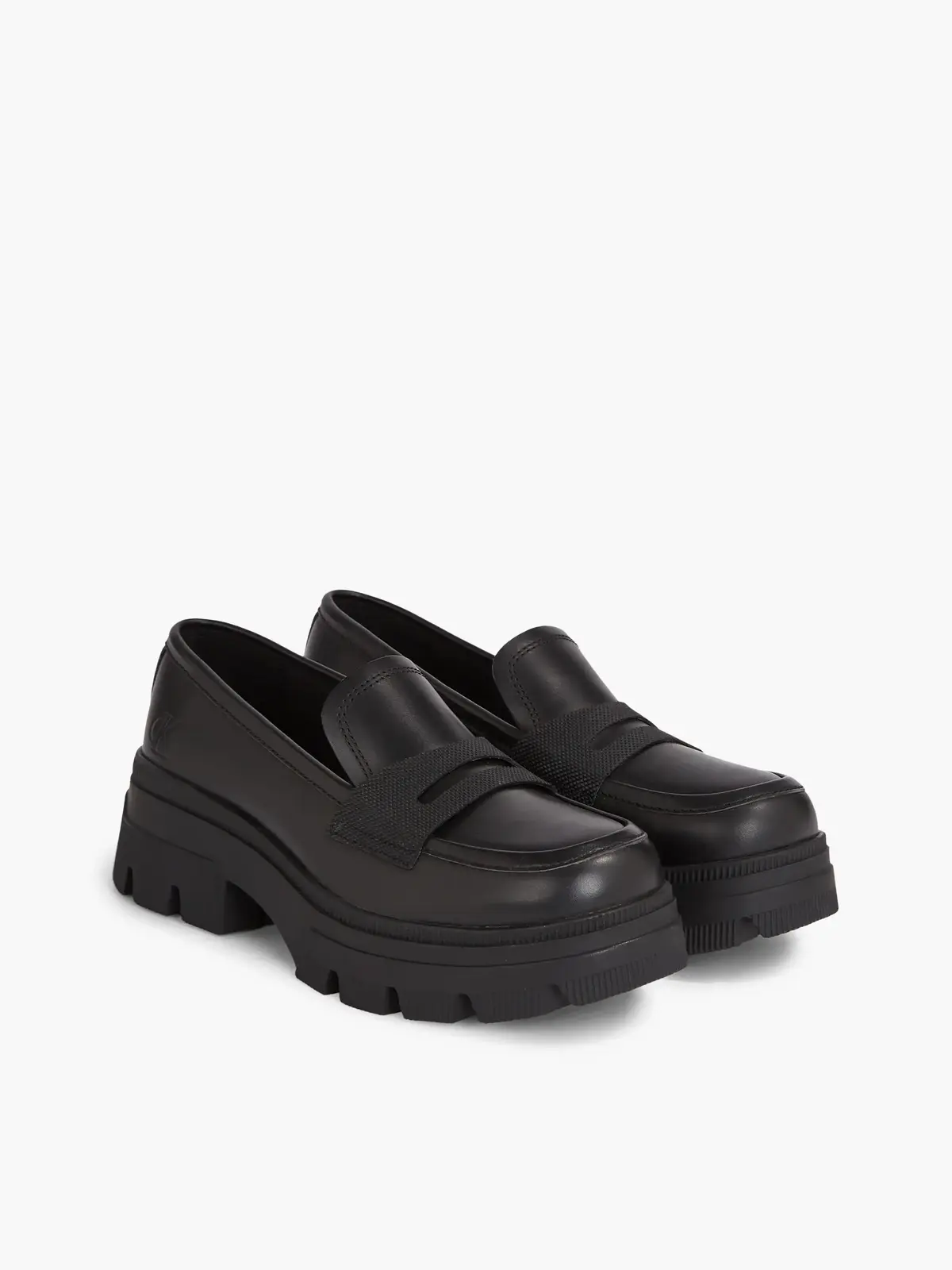 Calvin Klein CHUNKY COMBAT LOAFER Kadın Siyah Ayakkabı