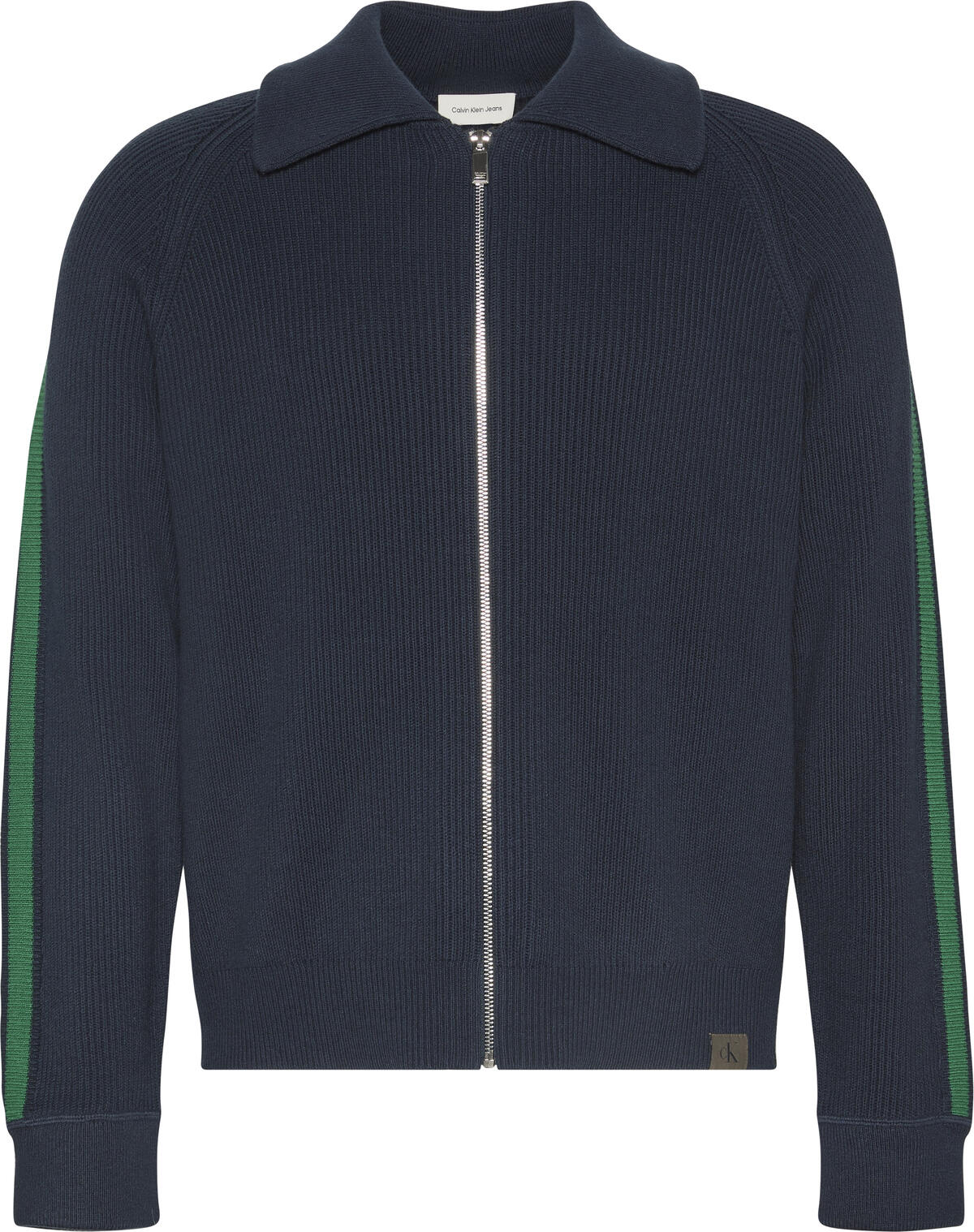 Calvin Klein LS RACING STRIPE FZ SWEATER 9GG Mavi Erkek Sweatshirt Calvin Klein LS RACING STRIPE FZ SWEATER 9GG Mavi Erkek Sweatshirt