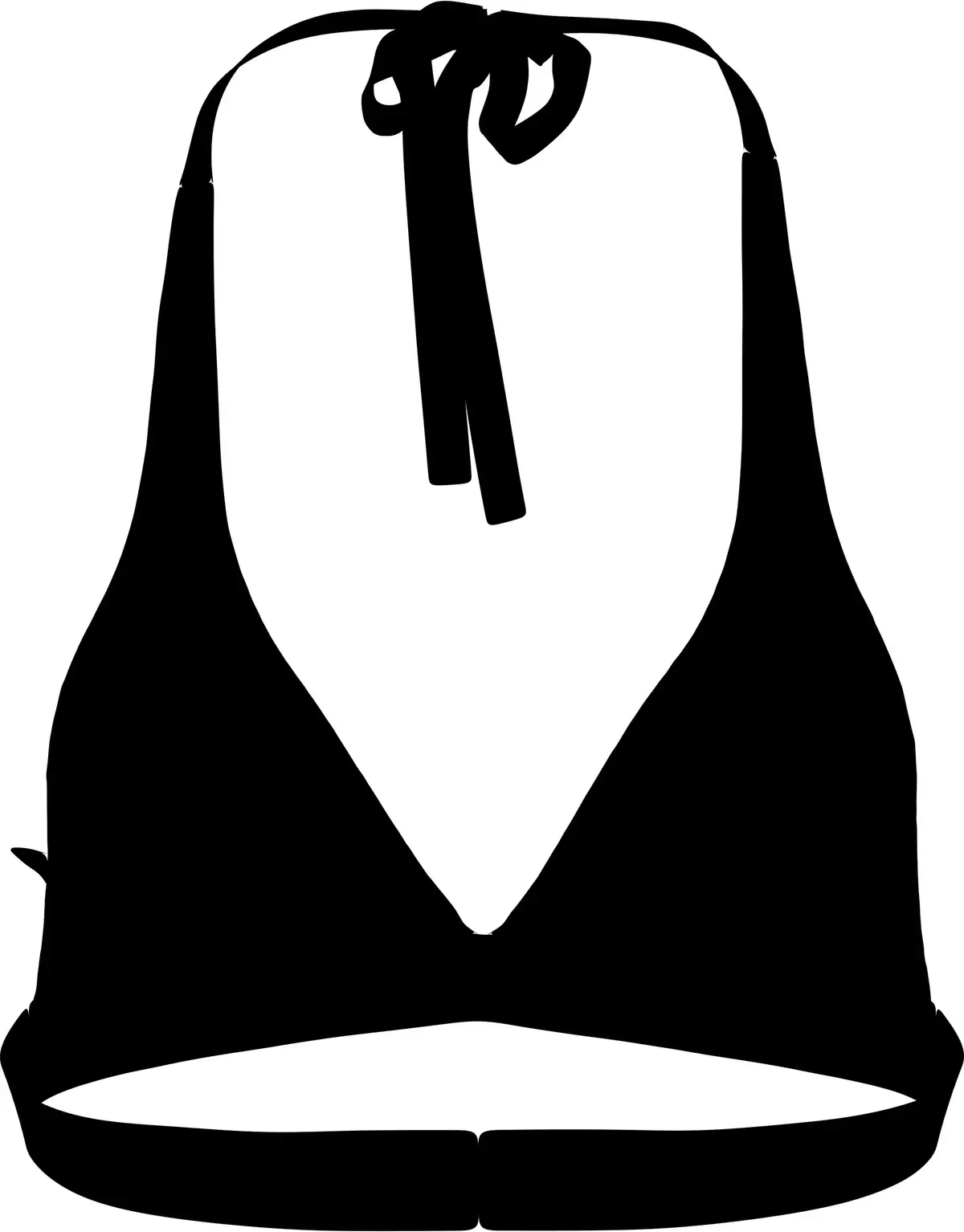 Tommy Hilfiger HALTER RP, BDS Siyah Kadın Bikini Üstü