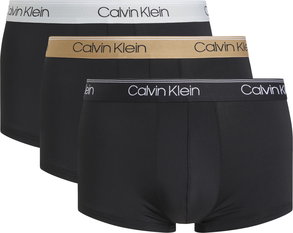 Calvin Klein LOW RISE TRUNK 3PK Erkek Siyah Boxer Set