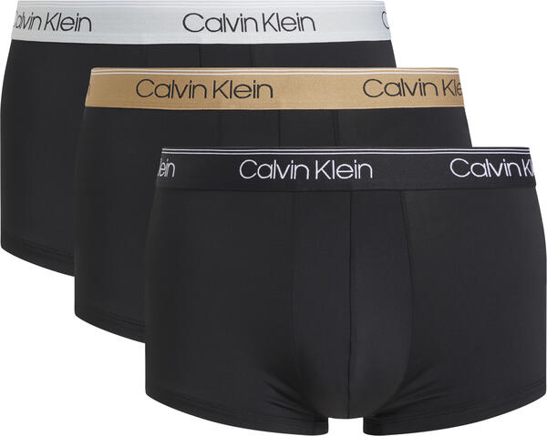 Calvin Klein LOW RISE TRUNK 3PK Erkek Siyah Boxer Set
