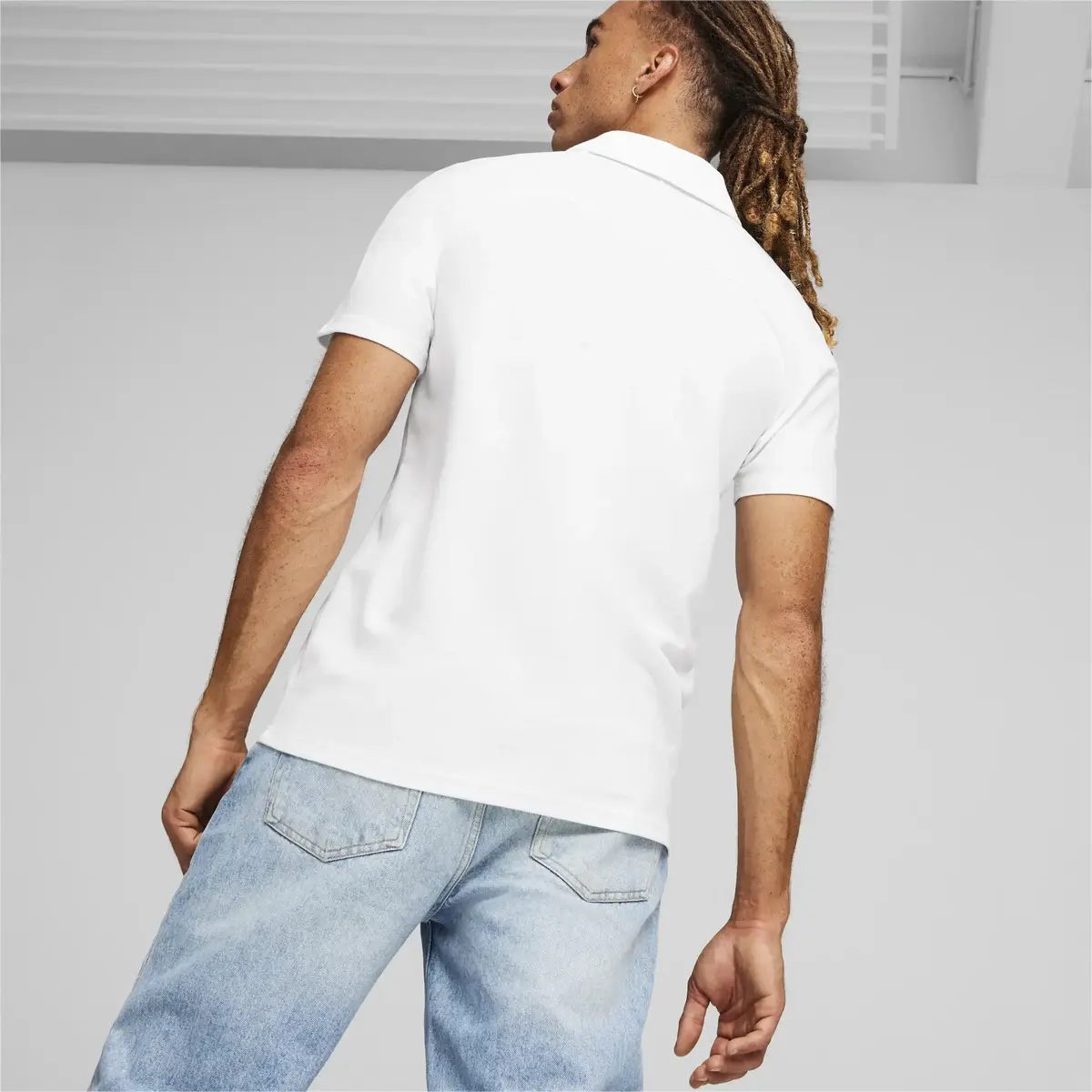 Puma Ferrari Race MT7 Polo Beyaz Erkek T-Shirt