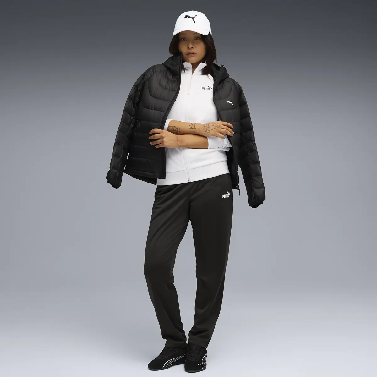 Puma Poly Suit Beyaz Kadın Ceket Fermuarlı Üst