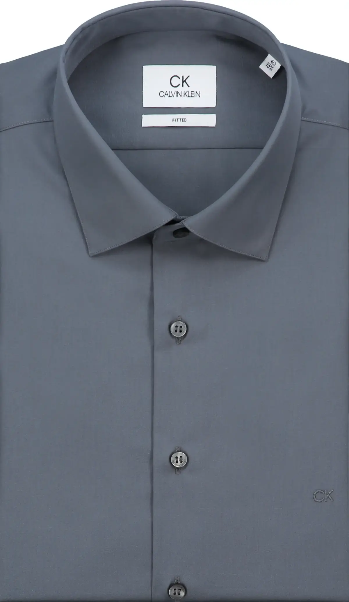 Calvin Klein POPLIN EASY IRON FIT Erkek Mavi Gömlek