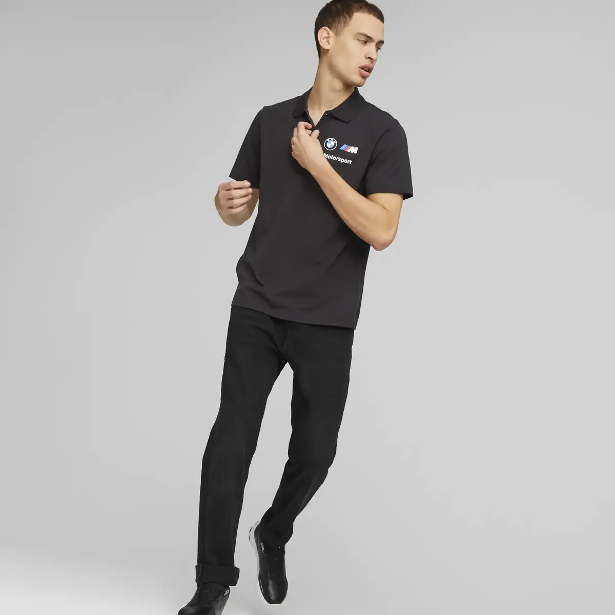 Puma BMW MMS ESS Polo Siyah Erkek Polo T-shirt