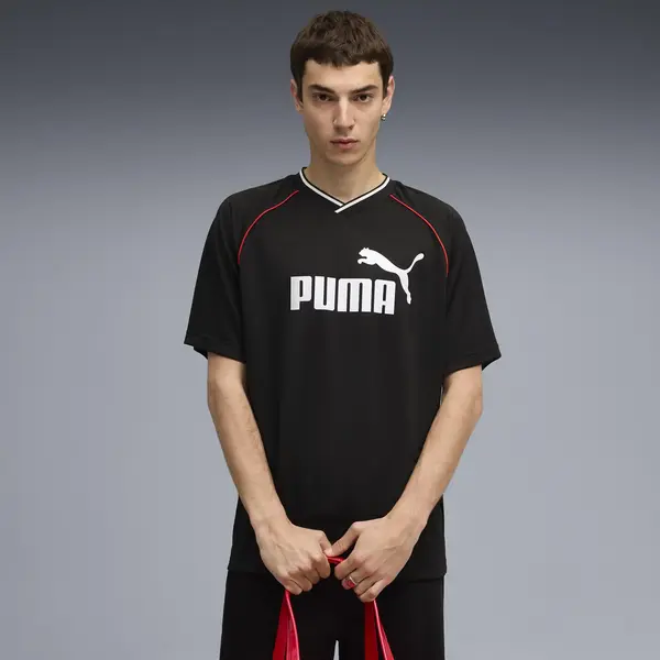 Puma ESS Football Jersey Siyah Erkek Forma