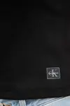Calvin Klein A- WOVEN LABEL SL QZ TOP Siyah Kadın Tişört Calvin Klein A- WOVEN LABEL SL QZ TOP Siyah Kadın Tişört