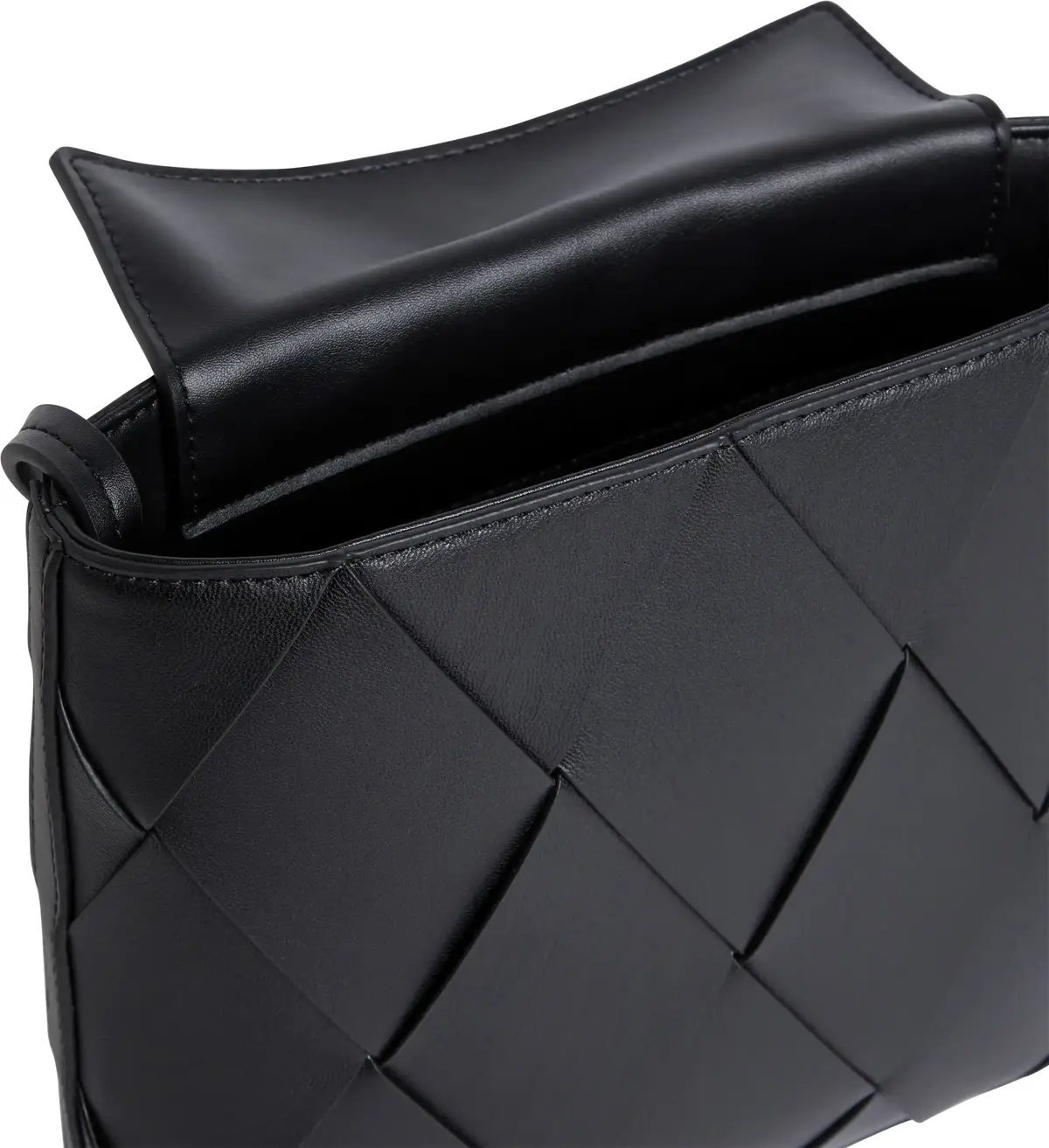 Calvin Klein CK WOVEN SQUARE CROS, BEH Siyah Kadın Çanta