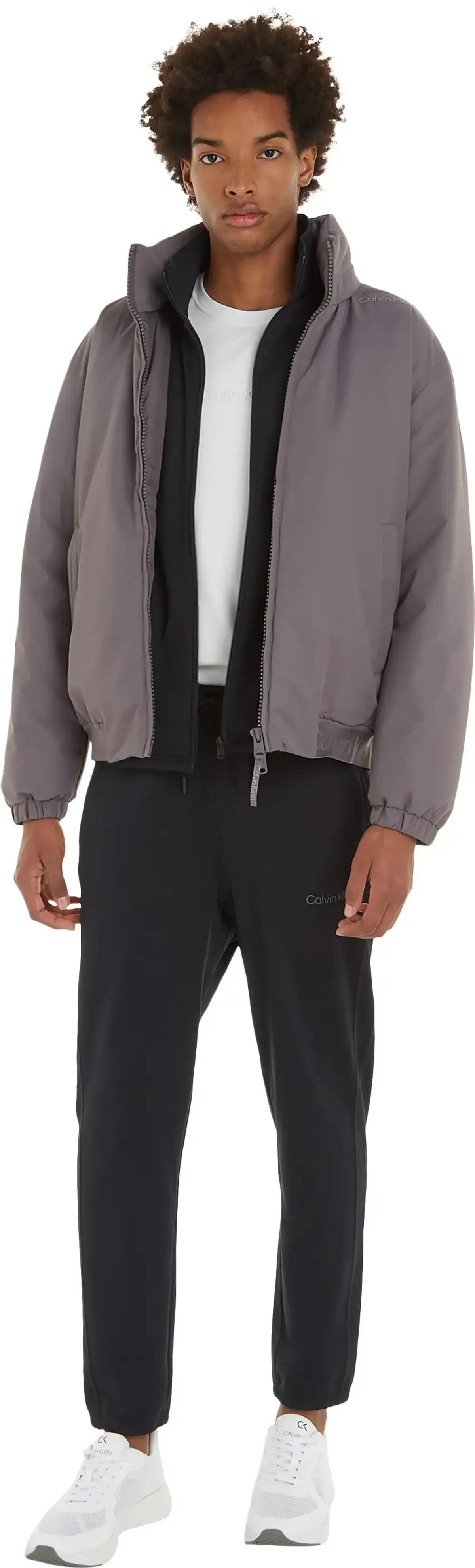 Calvin Klein PW - PADDED JACKET Erkek Gri Mont