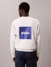 Calvin Klein LS PREMIUM FLEECE CA, V7L Beyaz Erkek Sweatshirt