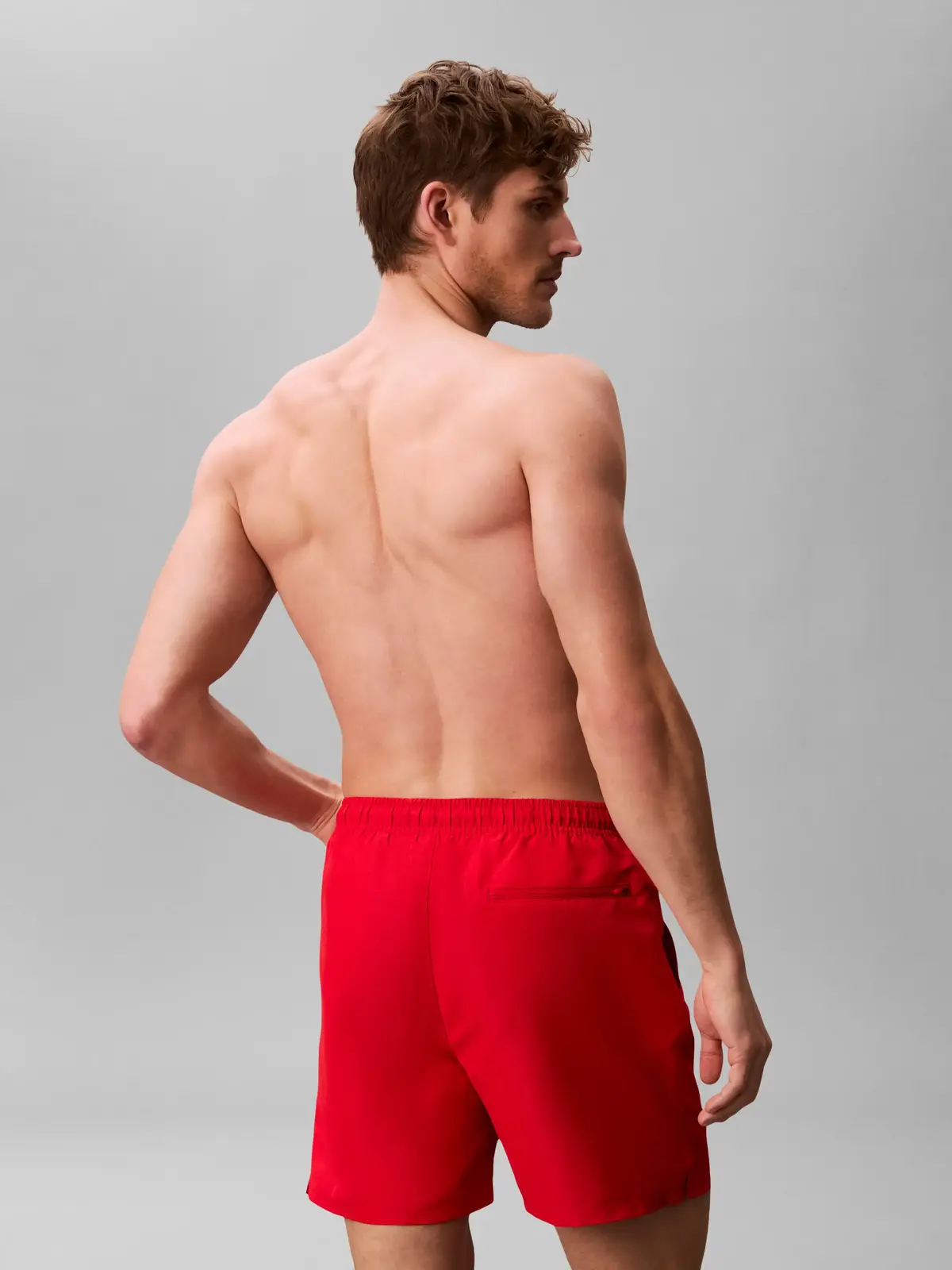 Calvin Klein MEDIUM DRAWSTRING Kırmızı Erkek Orta Boy Deniz Şortu
