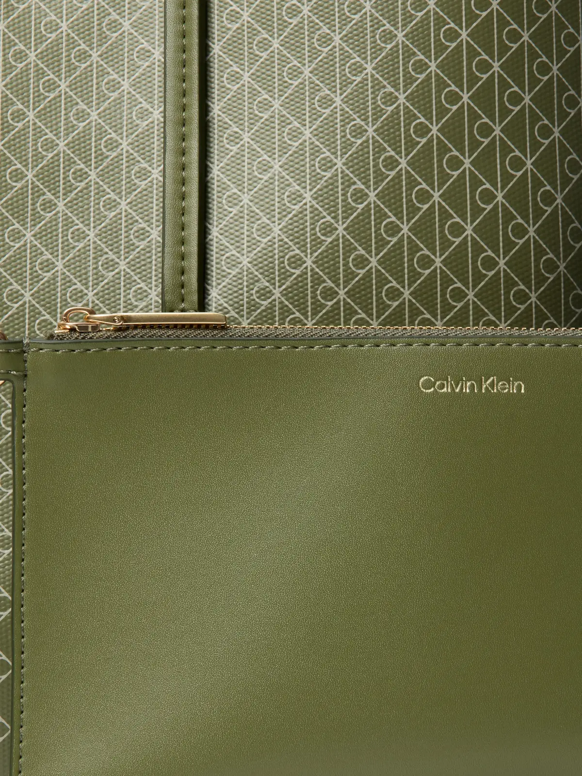 Calvin Klein EMBLEM AOP TOTE Yeşil Tote Çanta
