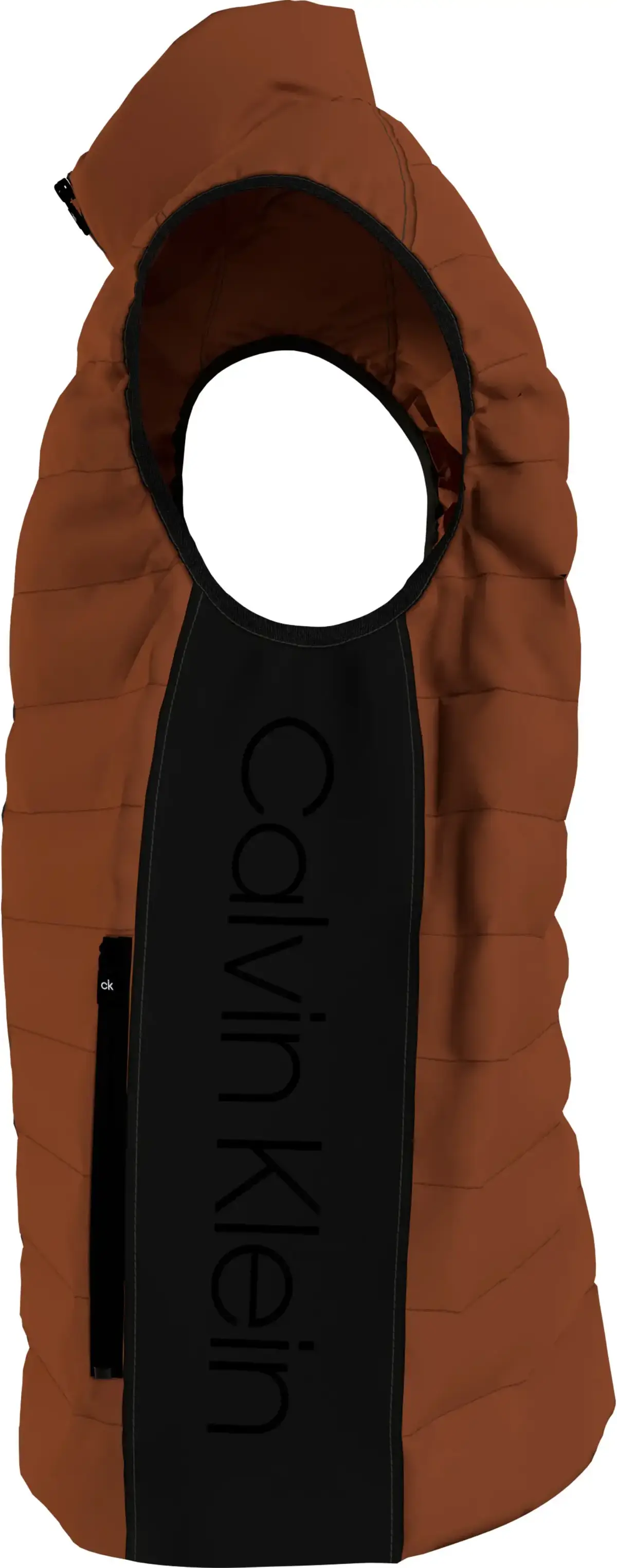 Calvin Klein RECYCLED SIDE LOGO V Erkek Turuncu Yelek