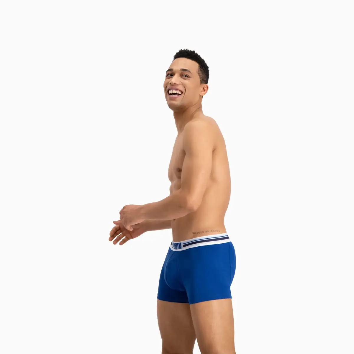 PUMA PLACED LOGO BOXER Erkek Mavi 2li Boxer