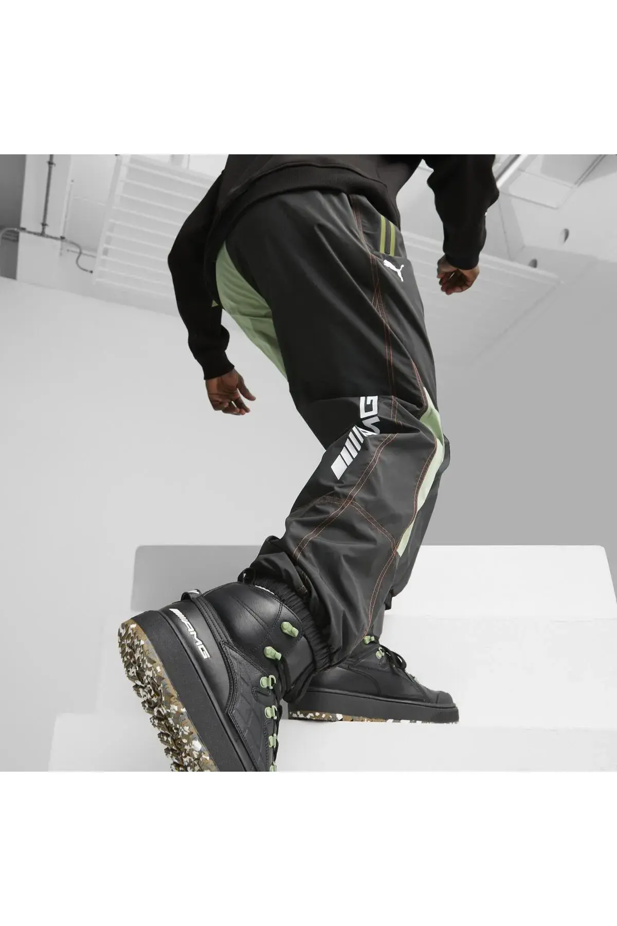Puma AMG Statement Woven Pants Siyah Erkek Eşofman Altı