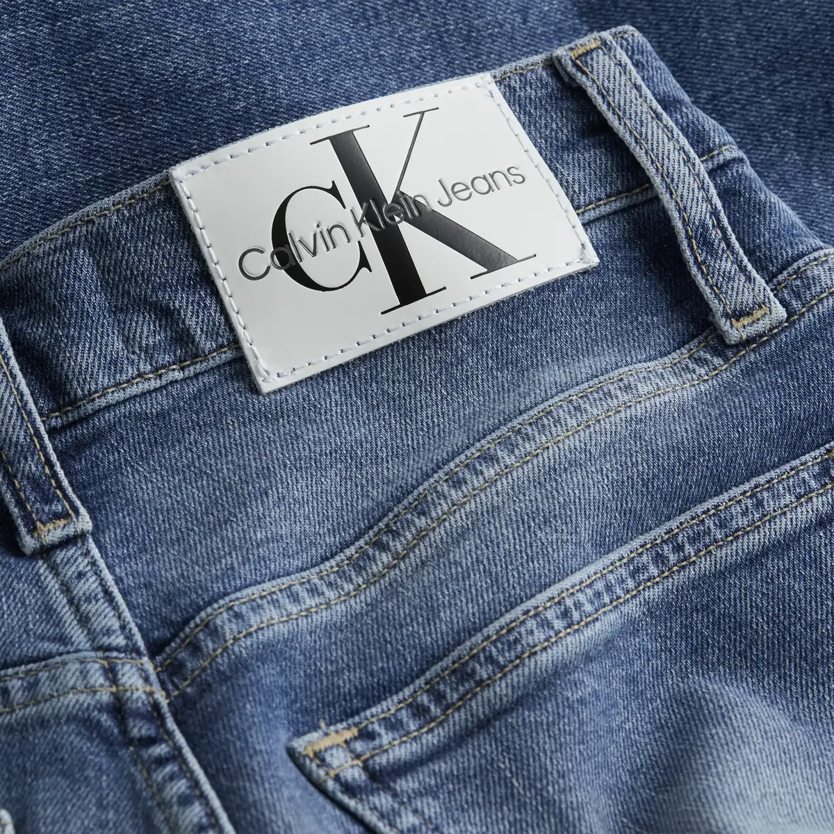 Calvin Klein MOM JEAN Kadın Mavi Kot Pantolon