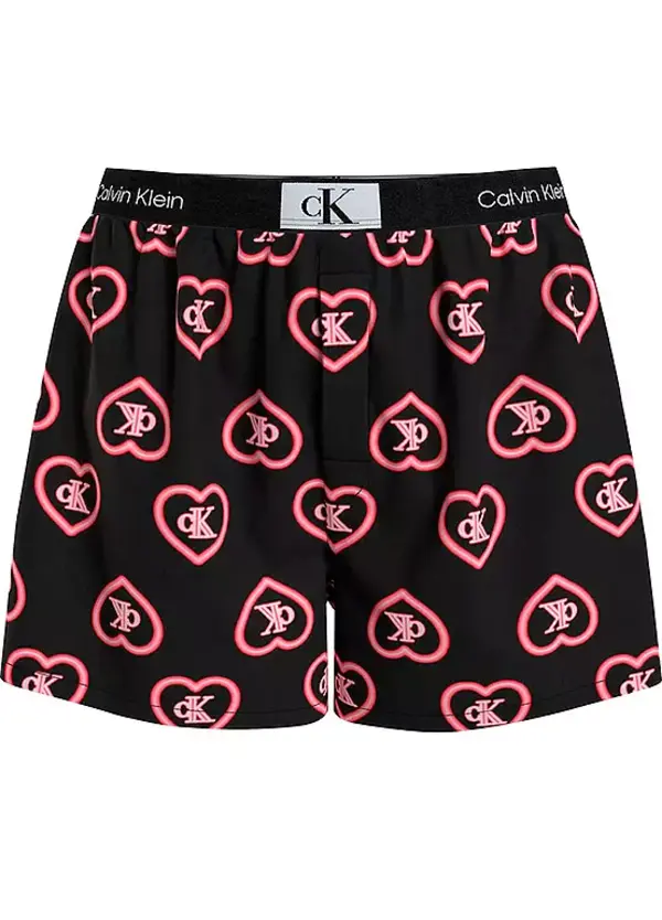 Calvin Klein BOXER TRADITIONAL Kadın Bordo Şort