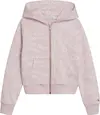 Calvin Klein STACKED LOGO AOP ZIP Kadın Pembe Sweatshirt