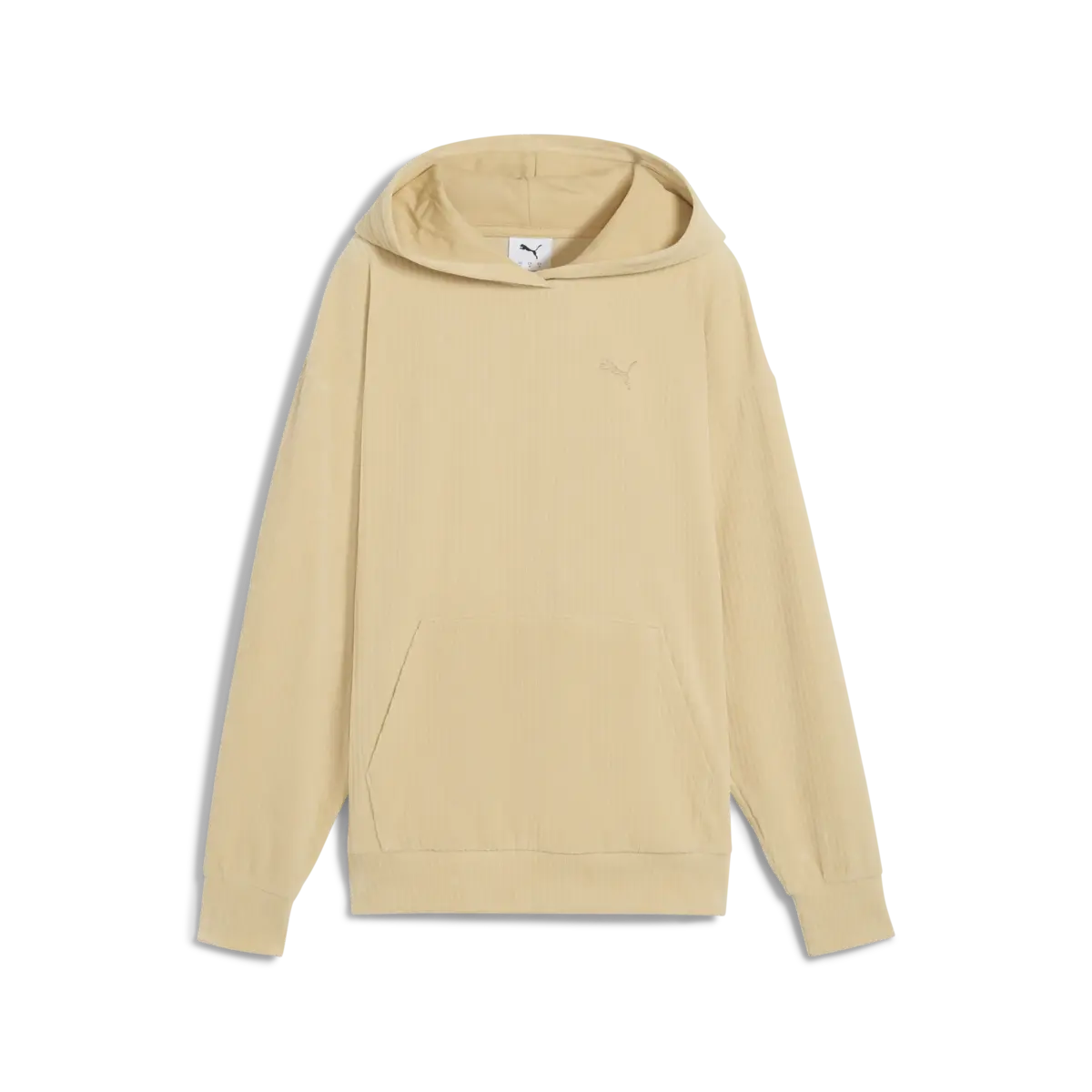 Puma ESS ELEVATED Velour Hoodie Sarı Kadın Kadife Kapişonlu Sweatshirt
