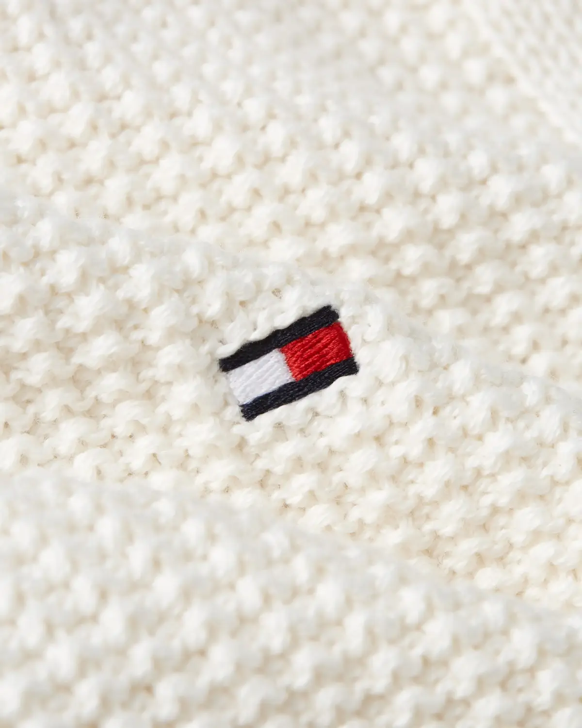 Tommy Hilfiger STRUCTURE GLOBAL STR, Z00 Krem Erkek Kazak